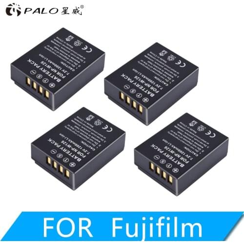 4pcs 1200mAh NP-W126 NP W126 NPW126 Replacement Battery For Fujifilm FinePix HS30EXR HS33EXR HS50EXR X-A1 X-E1 X-E2 X-M1 X-Pro 1