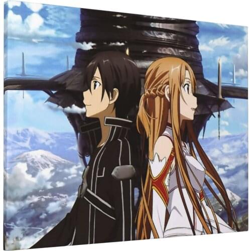Anime Sword Art Online figure Picture Wall Poster Modern Style Canvas Print Painting Art Aisle Living Room Unique Decoration