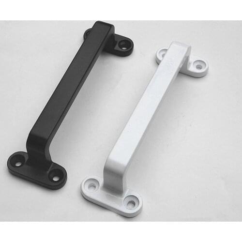 White Black Solid Surface Mounted Metal Handle 12cm Wooden Window Plastic Steel Door Cabinet Push Door Handle