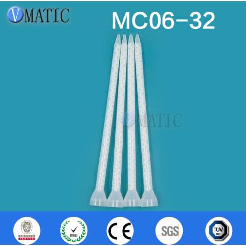 Free Shipping High Quality Resin Static Mixer MC06-32 Mixing Nozzles For Duo Pack Epoxies (White Core)