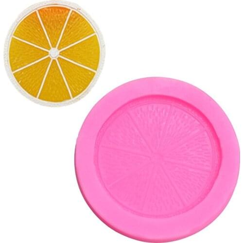 Fruit Orange Orange Lemon Piece Fondant Cake Silicone Mould Chocolate Mould DIY Baking Decoration Mould Resin mold
