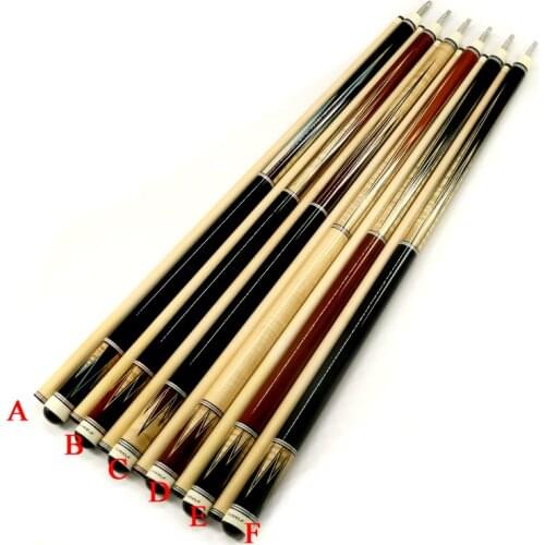 1pc Curly maple wood mix ebony inlay butt 12mm handsplice 1/2 joint carom cue