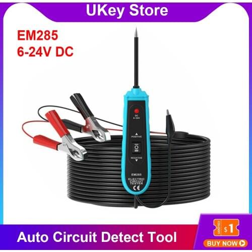 Hot Quality EM285 6-24V DC Auto Circuit Detect Tool Automotive Electric Circuit Tester Car Electrical System Diagnostics Tool