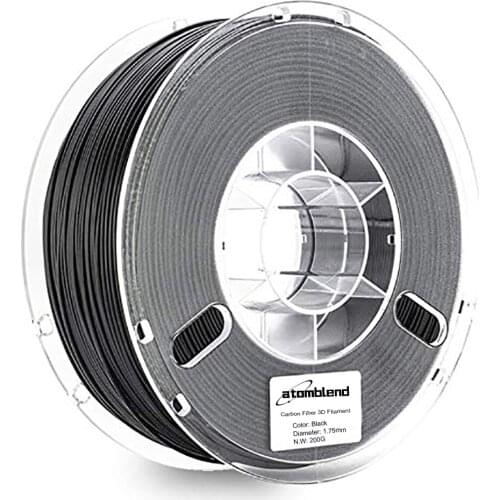 Atomblend 3D Printing Material Carbon Fiber Filament 200G 1.75mm Accuracy +/-0.02mm Shine Sing for FDM 3D Printer