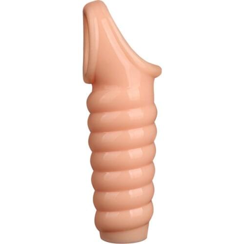 Cover Rings Penis Sleeve Enlargement Extender Delayed Sex Toys for Men
