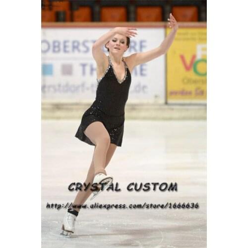 Figure Skating Dresses For Girs Fashion New Brand Competition Children Ice Figure Skating Dresses Crystal Custom DR3787