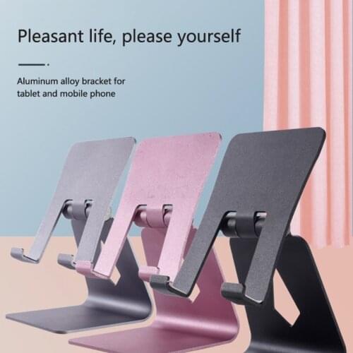 Aluminum Alloy Rotatable Phone Holder for iphone X for Samsung Tablet Holder Stand Mount Support Bracket Adjustable Table Holder