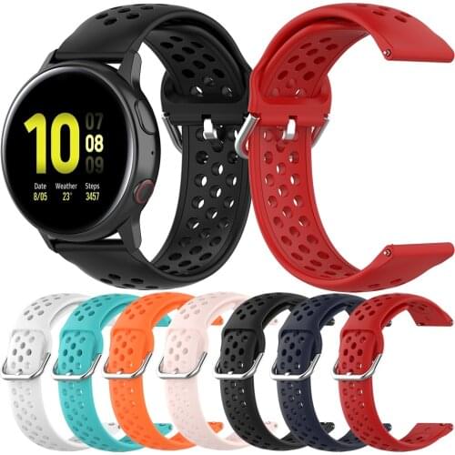 20 mm band for Samsung Galaxy activity 2 table Strap for Galaxy 42mm gear sports gear S2 closed-circuit Bracelet Belt Watchband