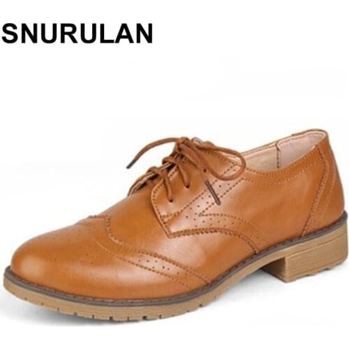 SNURULAN unique shoes women spring autumn women shoes 2020 flat bottom leisure direct delivery British lace single wind shoes