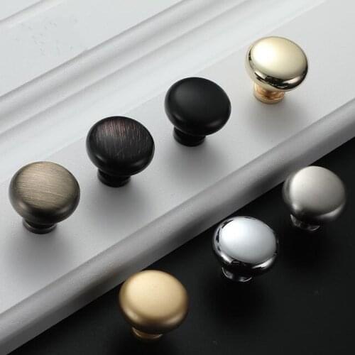 Modern Single Hole Mini Handles Matte Black Cabinet Handle Door Drawer Minimalist Button Furniture Wardrobe Door Knobs