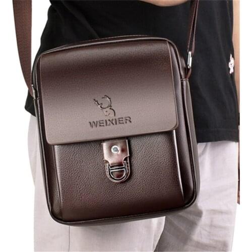 Mens Brand Design Handbag Luxury PU Leather Crossbody Strap Bag 2021 New Mens Shoulder Bag Business Travel Mini Messenger Bags