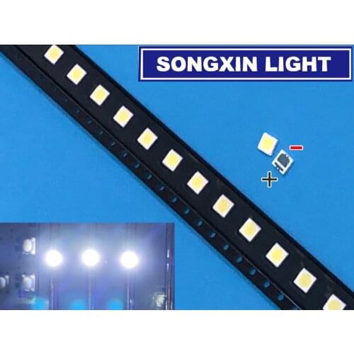 100pcs SEOUL High Power LED LED Backlight 2W 3535 6V Cool white 135LM TV Application SBWVL2S0E
