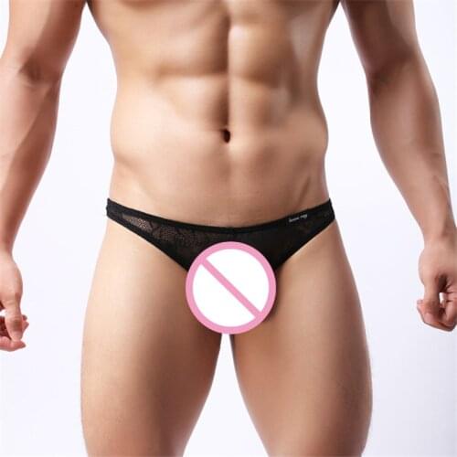 Sexy man Panties Low Rise underwear bikini men summer refreshing lace shorts mens sexy briefs Gay Underpants