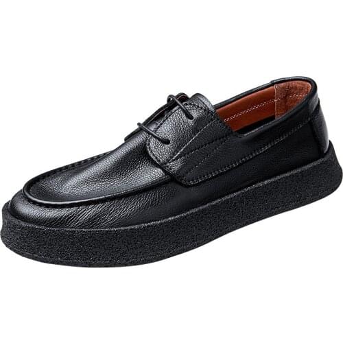 All-match High Quality Genuine Leather Fashion Business Casual Dress Shoes Men Soft Bottom Cowhide Summer Oxfords Spring Autumn