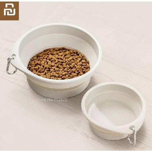 Youpin JordanJudy Pet bowl foldable cat and dog universal Portable drinking bowl home outdoor Feeding bowl Pet basin