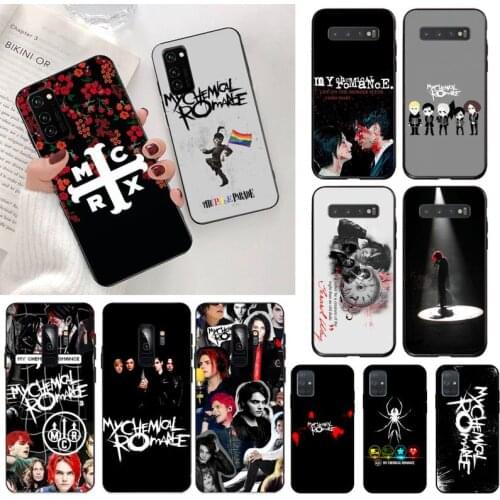 YJZFDYRM My Chemical Romance Black TPU Soft Rubber Phone Cover for Samsung S20 plus Ultra S6 S7 edge S8 S9 plus S10 5G lite 2020