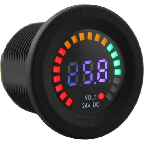 Replacment DC 24V Blue LED Panel Digital Voltage Meter Display Voltmeter Anti-reverse