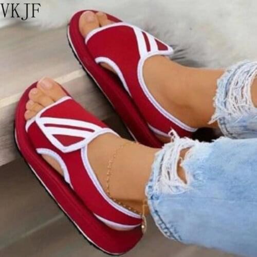 Summer Slippers Women Sandals Mesh Platform Shoes Woman Slippers 2021 Ladies Slides Soft Flats Outdoor Sandalias Plus Size