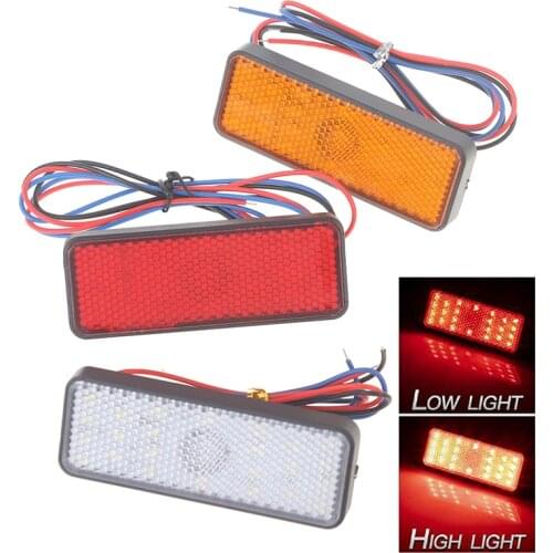 1PC 24LED Motorcycle LED Brake Light Rear Light Brake LED Reflector Motorbike Stop Light Moto Tail Light 12V