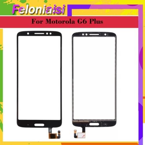 10Pcs/lot For Motorola Moto G6 Plus Xt1926-5 XT1926-8 XT1926-6 XT1926 Touch Screen Digitizer Front Outer Glass Panel Sensor