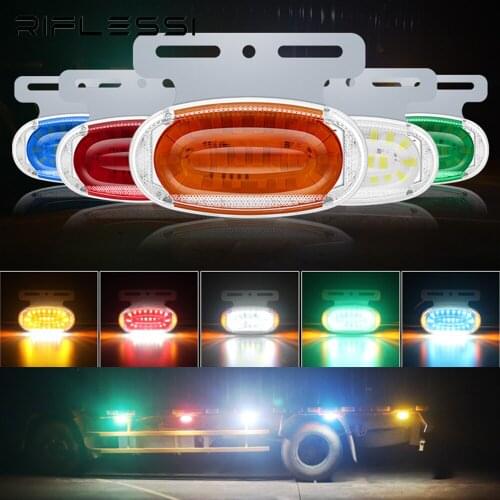 10 x 24V Trailer Side Marker Lamp LED Clearance Lights For Truck Tractor Turn Signal Rear Lamp Running Lights For Cars