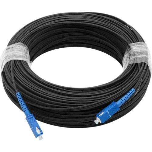 150M FTTH Fiber Optic Drop Cable Patch Cord SC to SC Simplex Singlemode Jumper