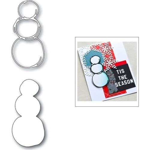 2020 New Christmas Snowman and Silhouettes Metal Cutting Dies For DIY Cut Paper Making Greeting Card Album Scrapbooking NO Stamp