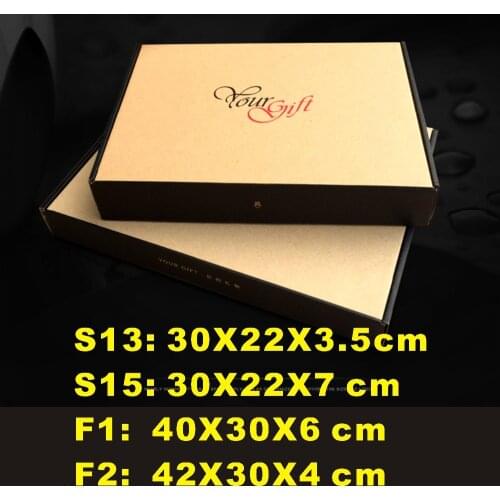 23 sizes choose, S13- F2 , your gift kraft paper box , packing clothes box, mail box for your webshop. good quanlity pack box