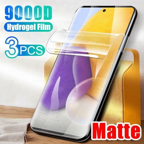 3PCS Matte Safety Hydrogel Film For Samsung Galaxy A72 4G/5G Frosted Protective Film Samsun Glaxy A 72 Not Glass For SamsungA72