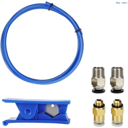 20CE 6-pack PTFE Tube Cutter Cut Set up to 4mm Tube for PVC PU Rubber Tl Feader with Pneumatic Connectors 3D Printer Parts