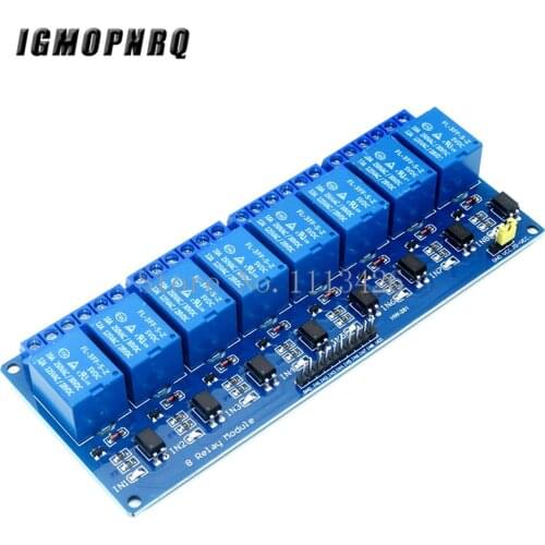8-Channel Relay DC5V with light coupling protection expansion board have a single way 8 road relay module DC 5v For Arduino