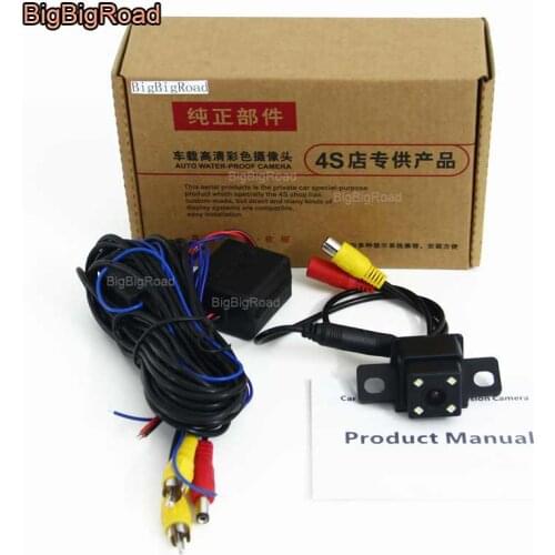 BigBigRoad Car Rear View Reversing Backup Camera with power relay / Filter For Lifan 720 night vision waterproof parking camera
