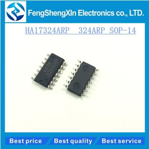 10pcs/lot HA17324 HA17324ARP 324ARP SOP-14 Quad Operational Amplifier IC