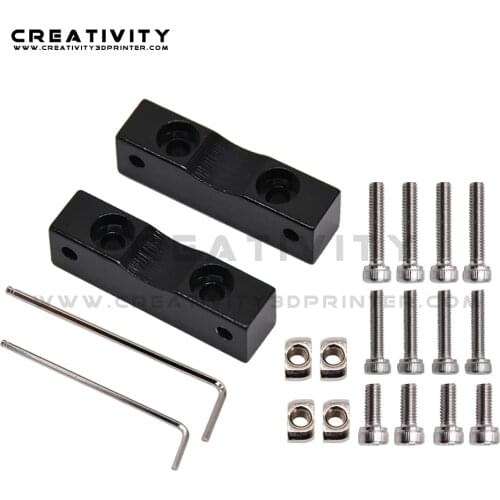 3D Printer Parts Aluminum Alloy Z axis Stepper Motor Mount Block for Ender 3/ Ender 3 Pro/CR-10 Series Upgrade Kit