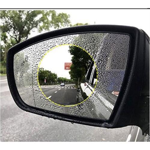 JGAUT 2PCS Car Sticker Anti Fog Waterproof Car Rearview Mirror Protective Transparent Film Clear sight Safe Driving Stickers