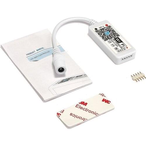 Mini DC5-28V Remote Control Wifi RGB LED Controller With Magic Home RF Remote For 5050 2835 RGB LED Strip Lighting