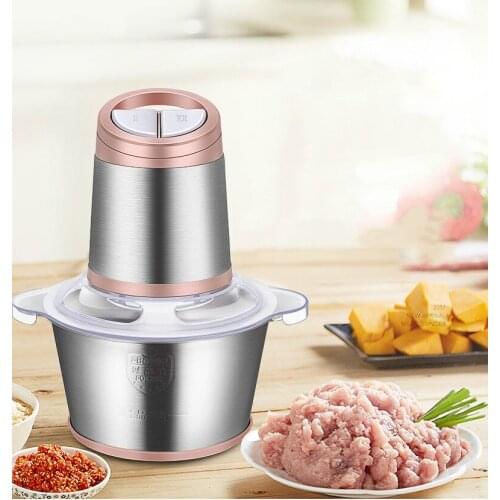 Meat Grinders grinder household electric meat stainless steel blender small mince minced garlic paste commerc NEW