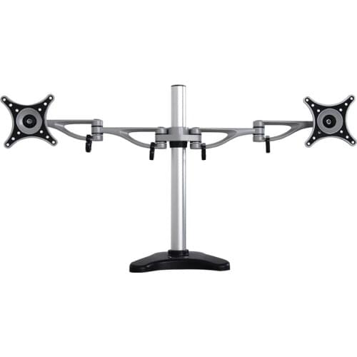 Desktop Adjustable Dual LCD Monitor Mount Holder Computer Screen Bracket Fit for 10"~27" Max Support 8KG Weight Per Arm