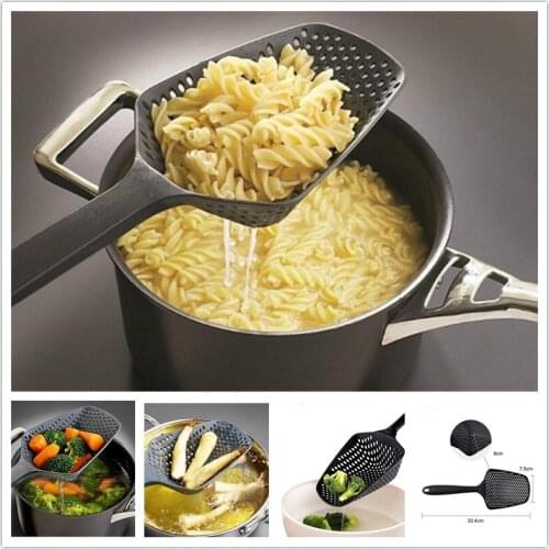 Nylon Colander Spoon Strain Cooked Food Drainer Pasta Vegetable Strainer 2018