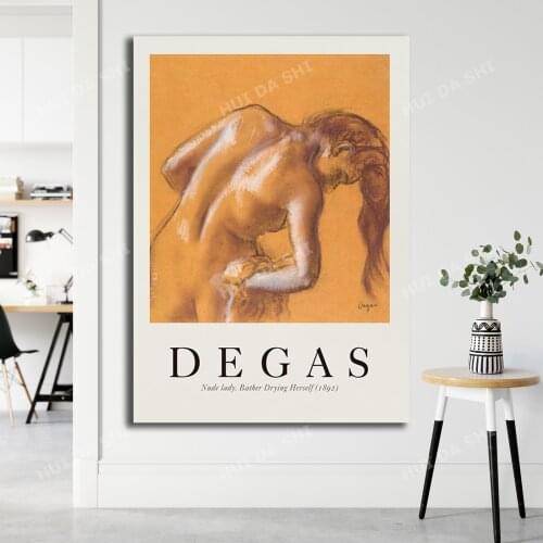 Edgar Degas Print, Degas Wall Art, Degas Exhibition Poster, Naked Women Art, High Quality Print