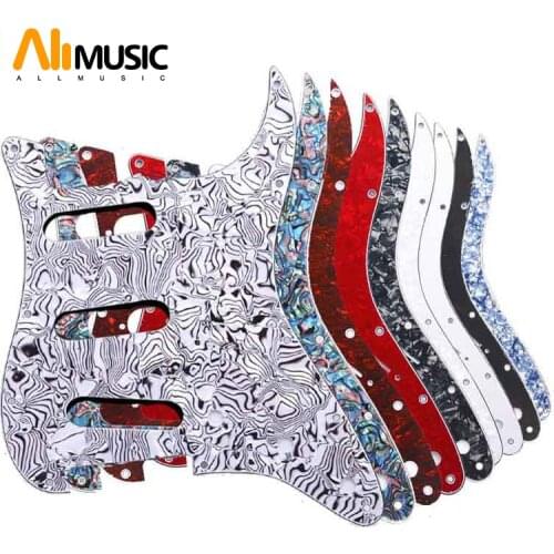 Multi Color 3 Ply 11 Holes SSS Guitar Pickguard Anti-Scratch Plate For ST FD Electric