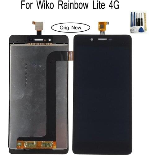 Shyueda 100% Oig NEW For Wiko Rainbow Lite 4G LCD Display Touch Screen Digitizer Assembly wth tools