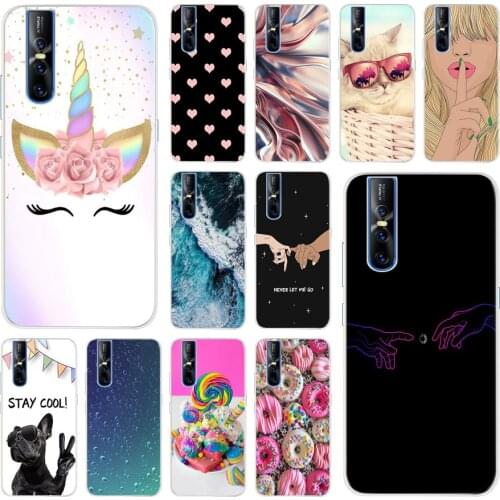 For Vivo V15 Pro Case Silicone Luxury Unicorn Back Cover Phone Cases For Vivo V15 Pro V 15 V15Pro vivoV15 1819 Soft Bumper Funda