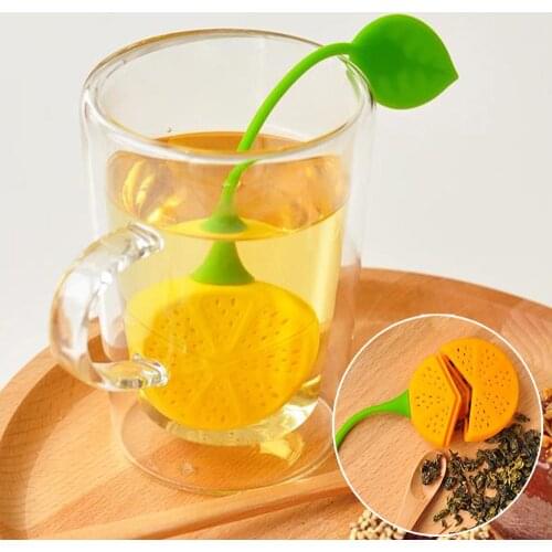 Tea Infuser Lemon Shape Loose Tea-leaf Infuser Strainer for Tea Pot for You Brew Teas Infusers Food-grade Silicone Sieve Filter
