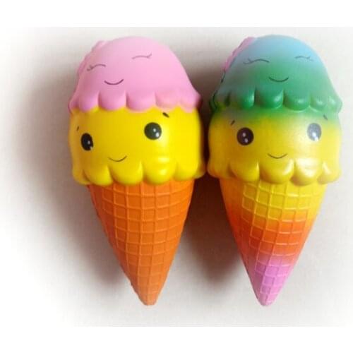 Squishy Kawaii Ice Cream Slow Rising Gags Practical Jokes Toy Squish Antistress Kawaii Squishies Squeeze Food wholesale