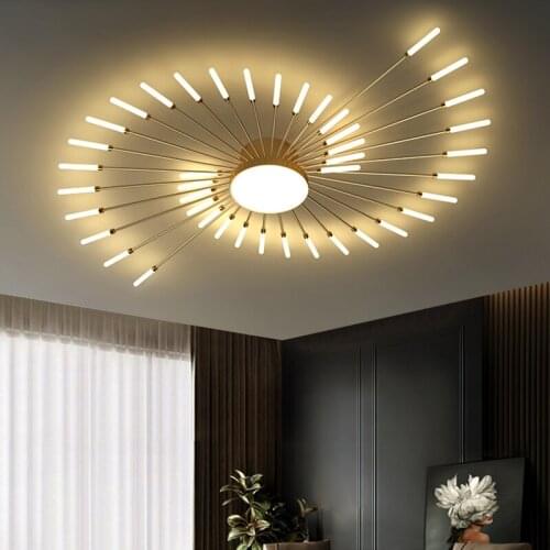 LED Fireworks Chandelier For Foyer Dining Room Kitchen Living Room Kitchen Bedroom Villa Restaurant Office Indoor Home Lights