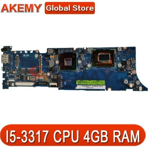 TAICHI21 REV2.0 I5-3317 CPU 4GB RAM mainboard For ASUS TAICHI 21 Laptop motherboard MAIN BOARD 100% Tested Working free shipping