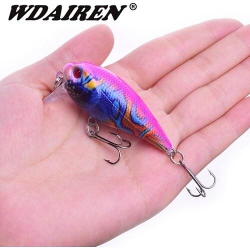 1Pcs Crankbait Fishing lure 55mm 9g Topwater Hard Bait Swimbait Wobblers Bass Carp Lures jerkbait Tackle Fishing Accessories
