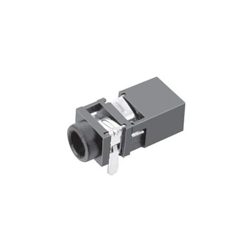 1000pcs Phone Jack Diameter 2.5mm 3 pin audio socket for 3 pole earphone plug through hole right angle 2 locators DC30V 0.5A