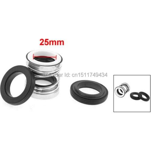 202-25 Ceramic Rotary Ring Rubber Bellows Pump Mechanical Seal 25mm 2pcs